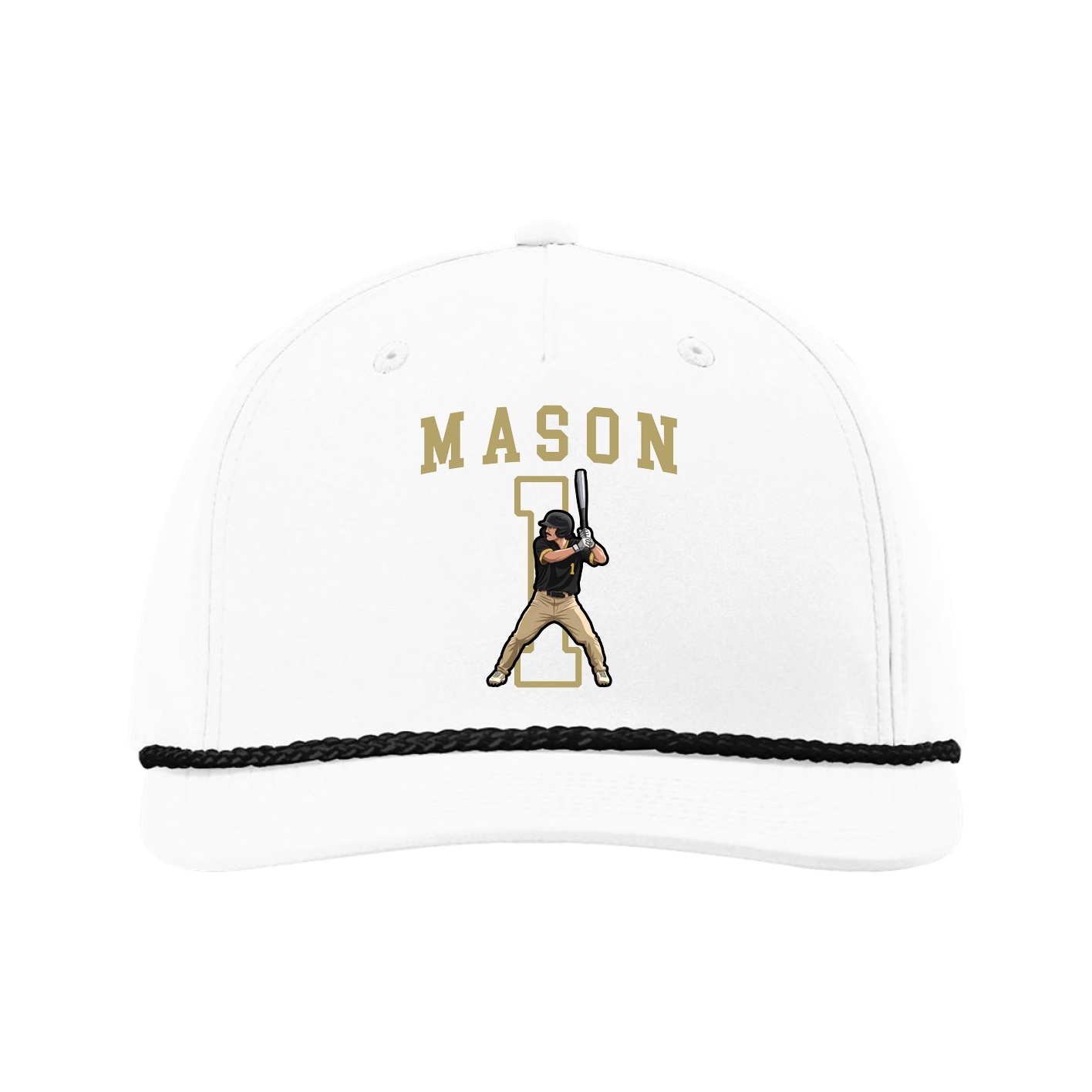 Five-Panel Classic Rope Cap — Shirsey in White