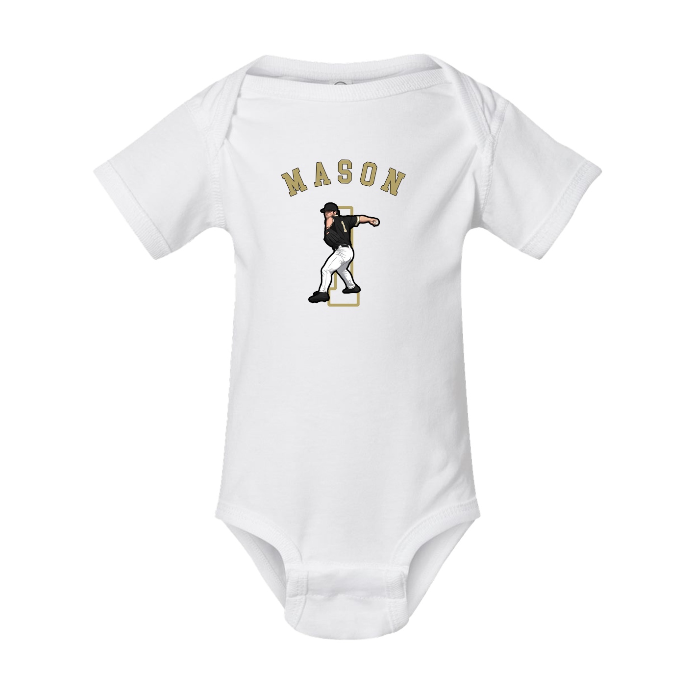 Baby Onesie — Shirsey Arch in White
