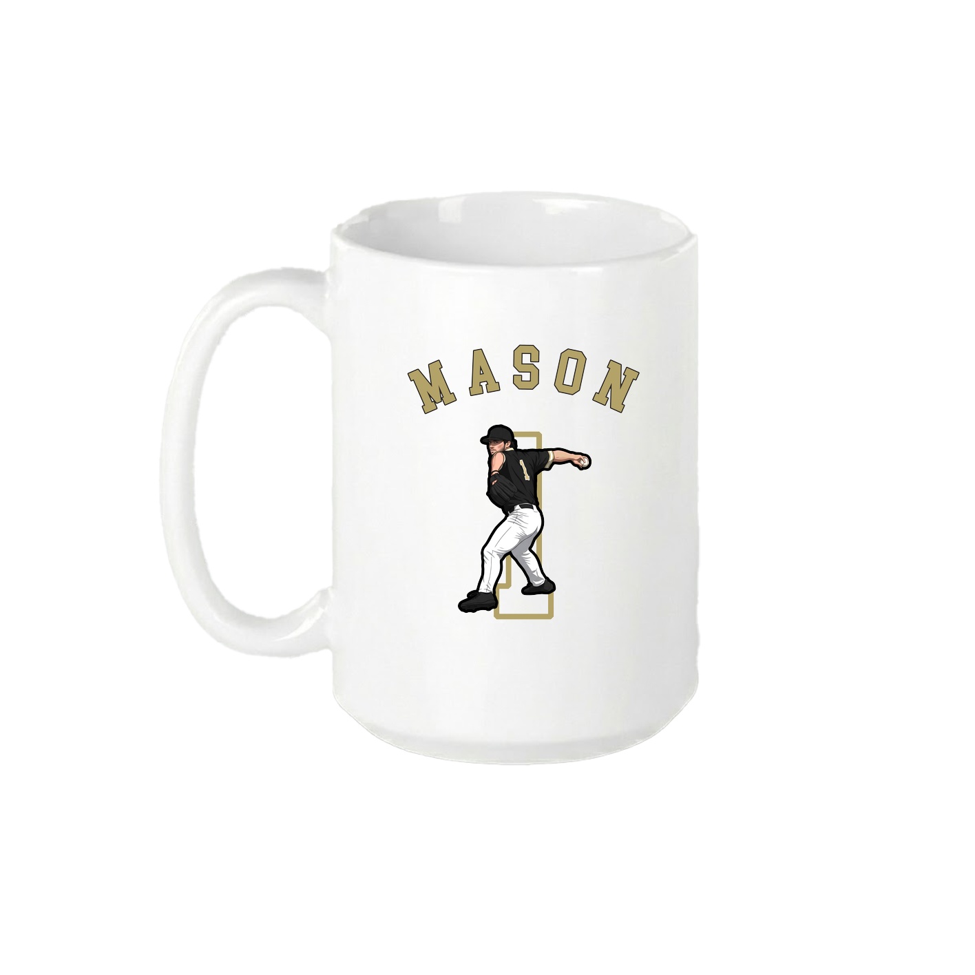 15oz Coffee Mug — Shirsey Arch in White