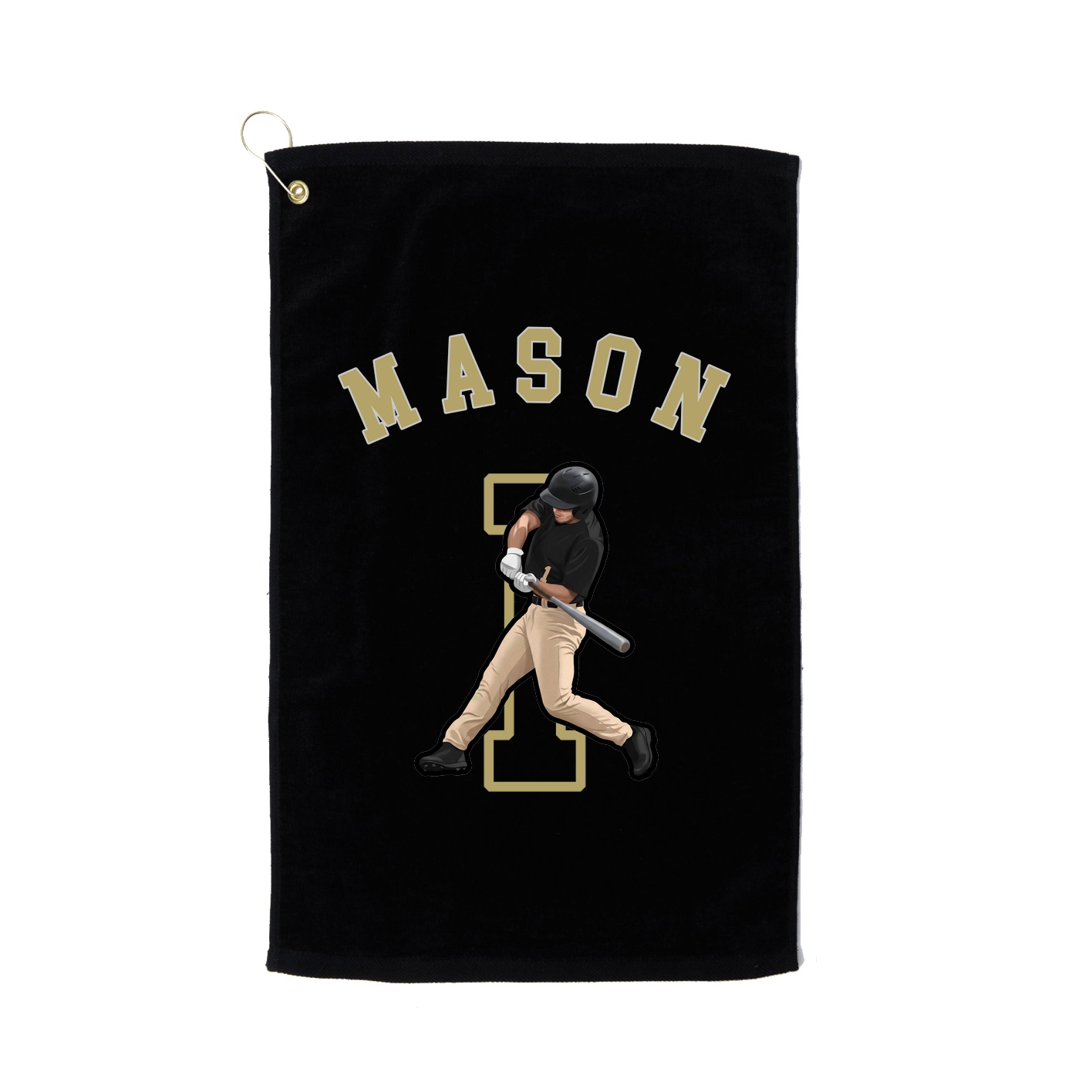 Golf Towel — Shirsey Arch in Black