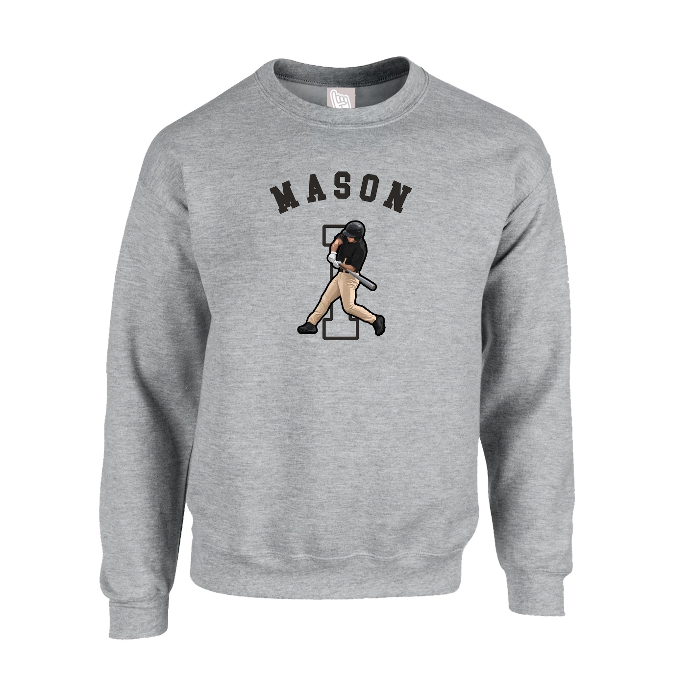 Fleece Crew — Shirsey Arch in Grey