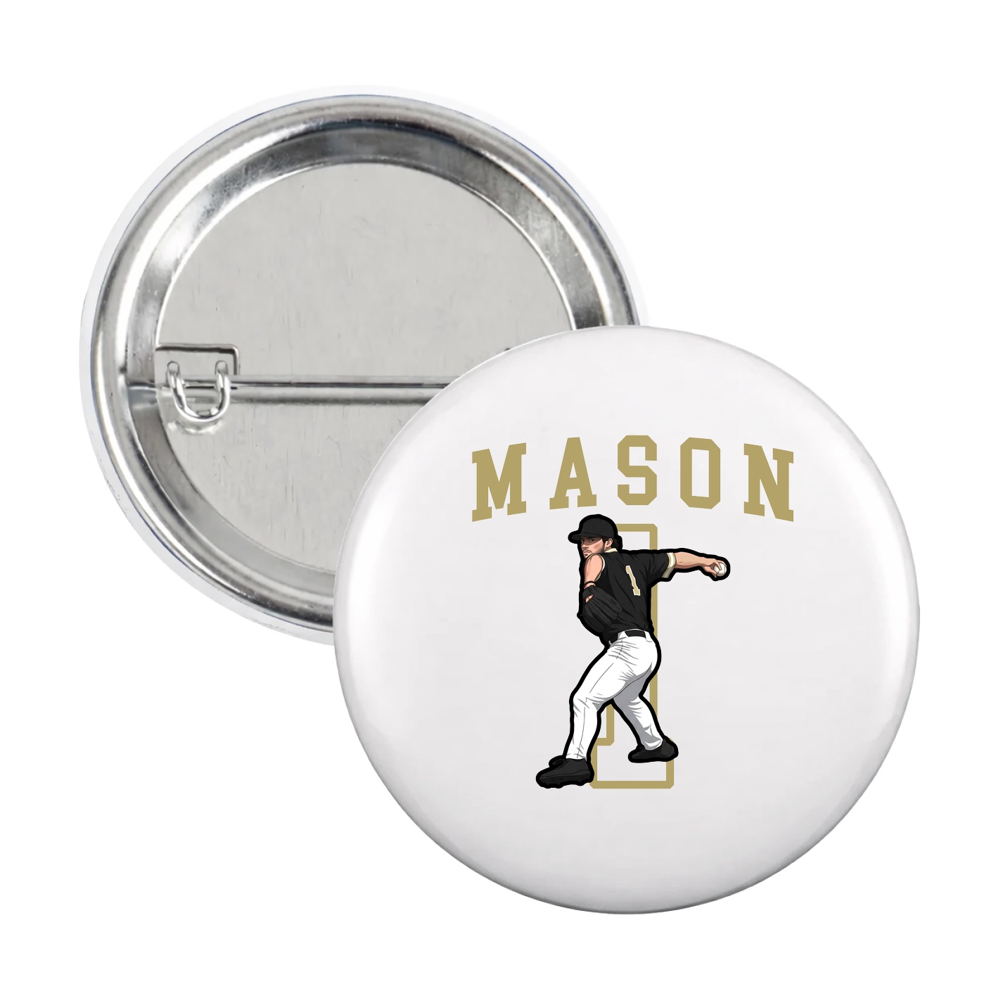 Game Day Button — Shirsey in White