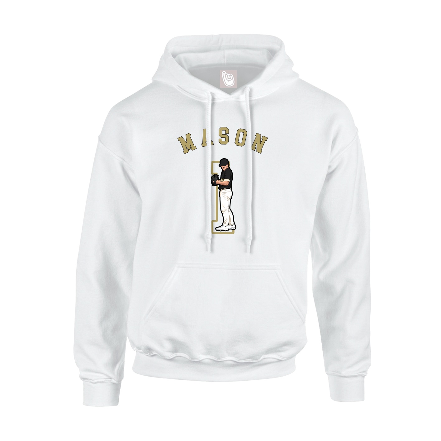 Hoodie — Shirsey Arch in White