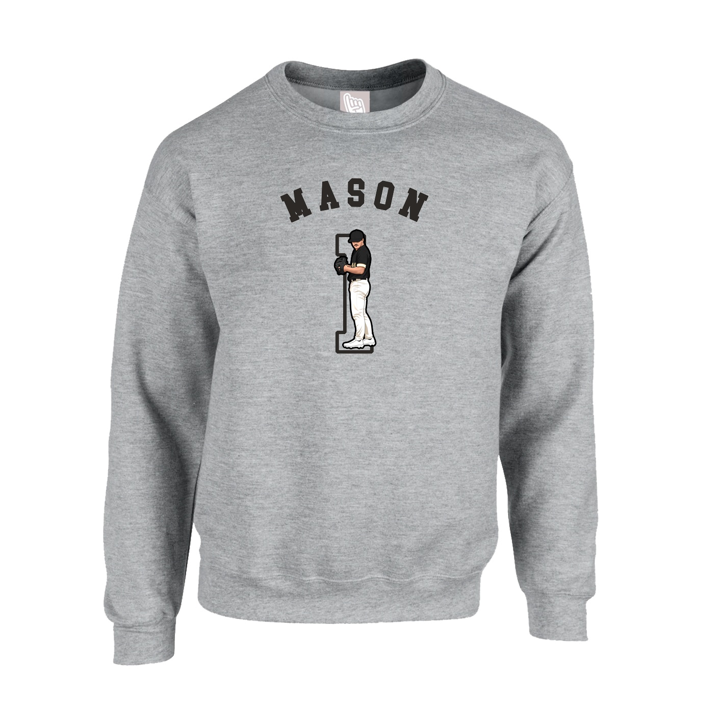 Fleece Crew — Shirsey Arch in Grey