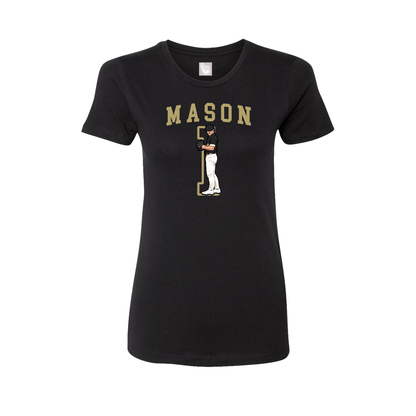 Fitted Women's Tee — Shirsey in Black