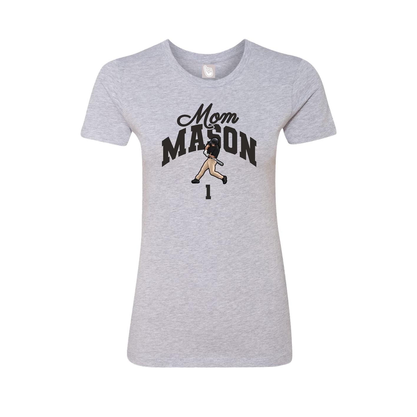 Womens Tee — Mothers Day Arch in Grey
