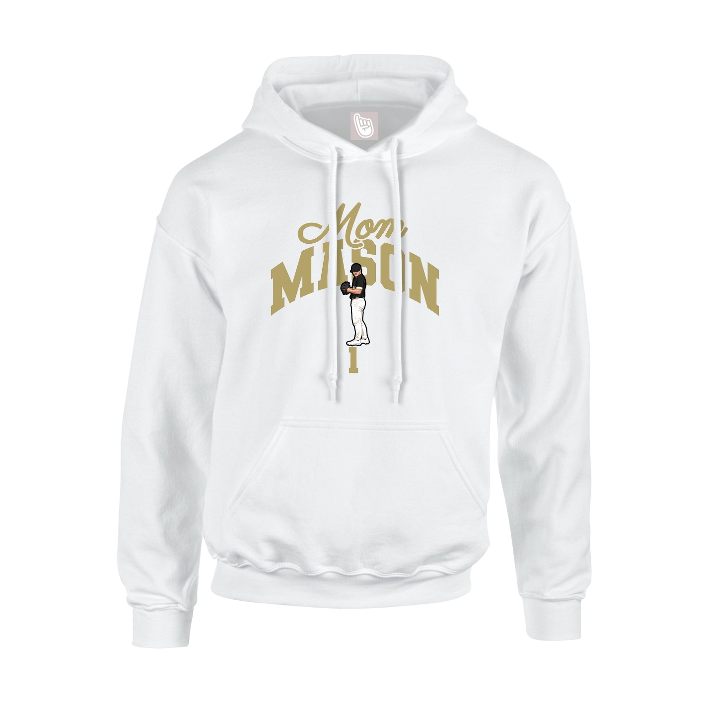 Youth Hoodie — Mothers Day Arch in White