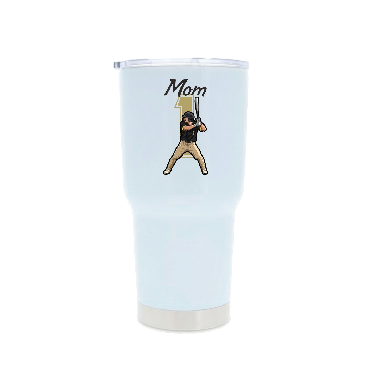 30oz Stainless Steel Tumbler — Mothers Day Shirsey in White