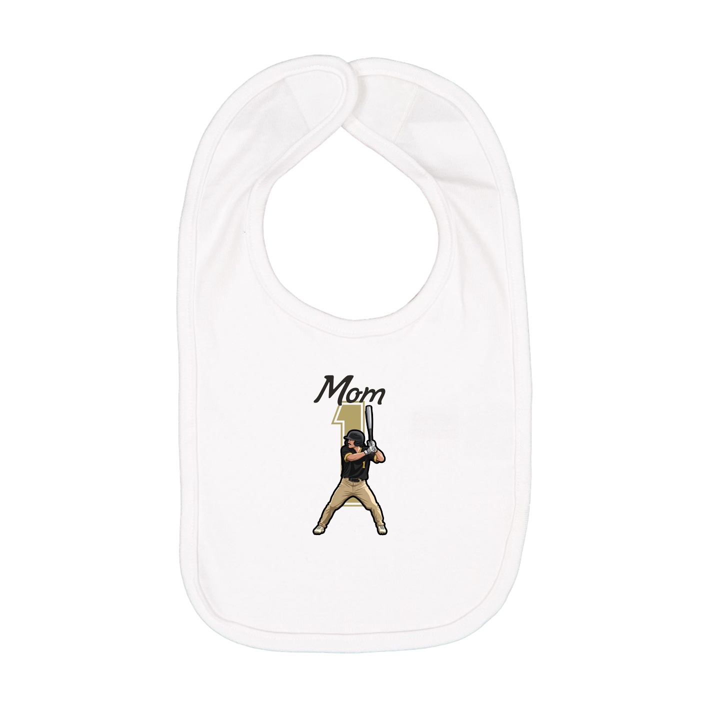 Infant Bib — Mothers Day Shirsey in White