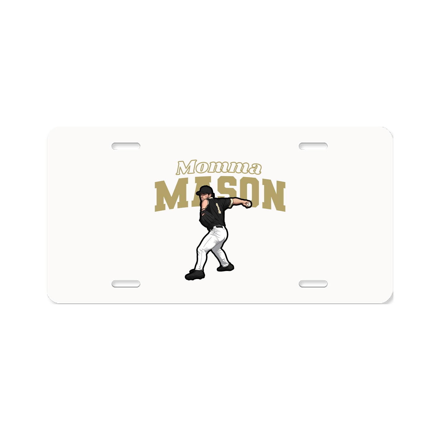 License Plate — Mothers Day Block in Classic