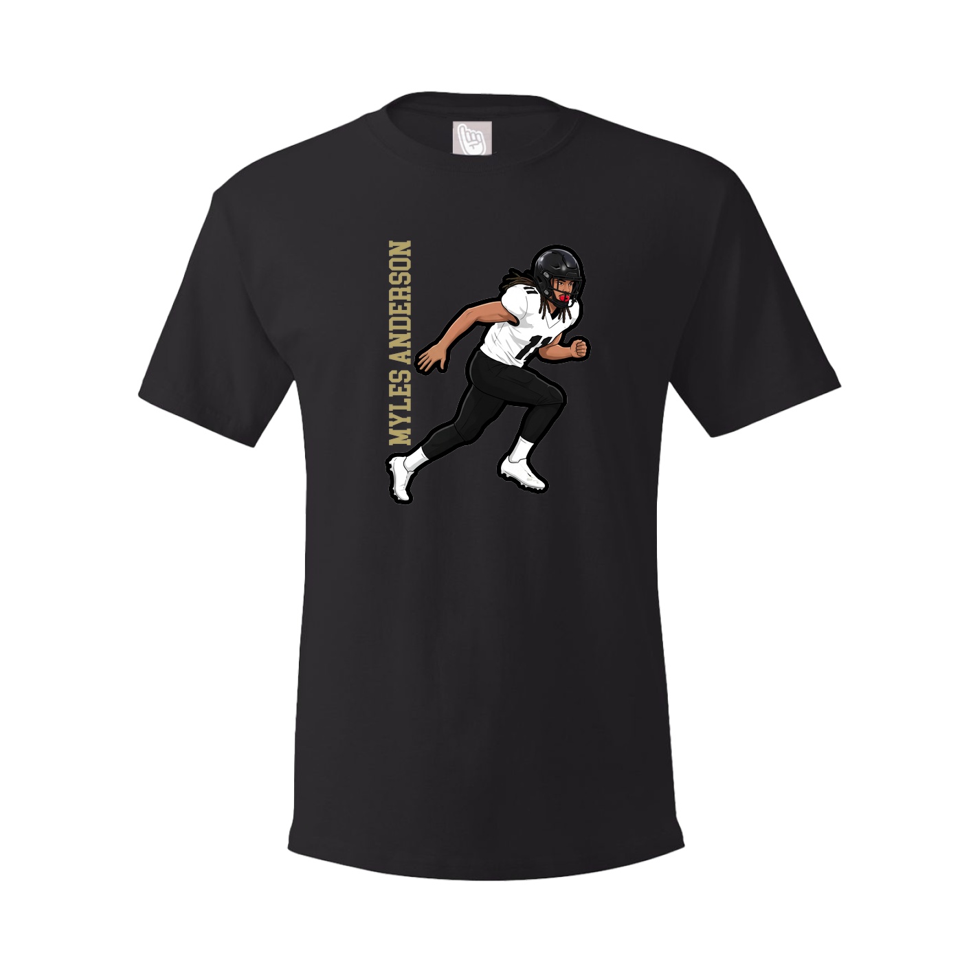 Tee — Name Vertical in Black