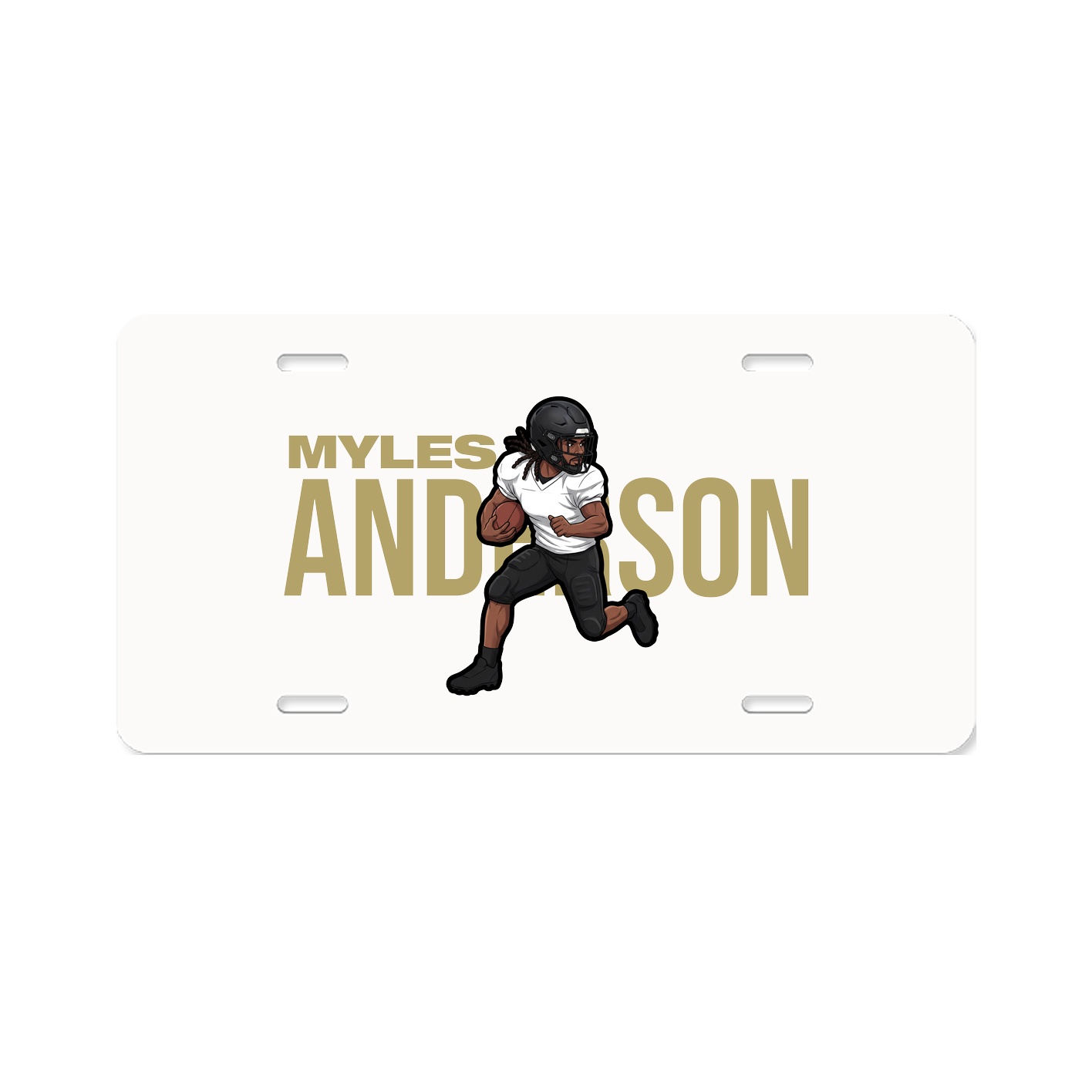 License Plate — Player Name in Classic