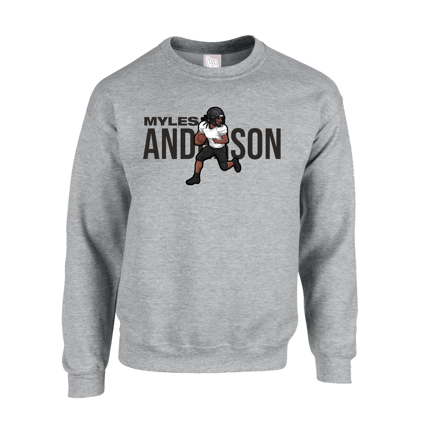 Fleece Crew — Player Name in Grey