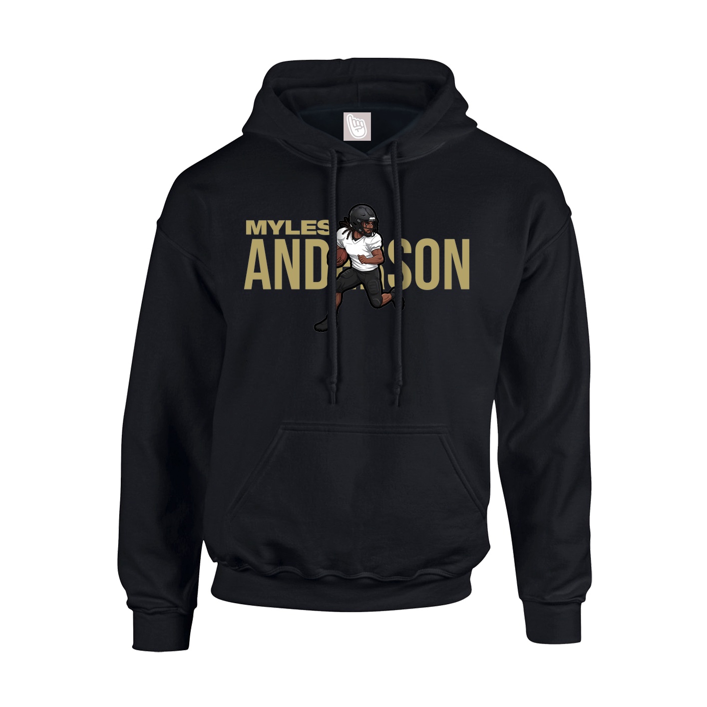 Youth Hoodie — Player Name in Black