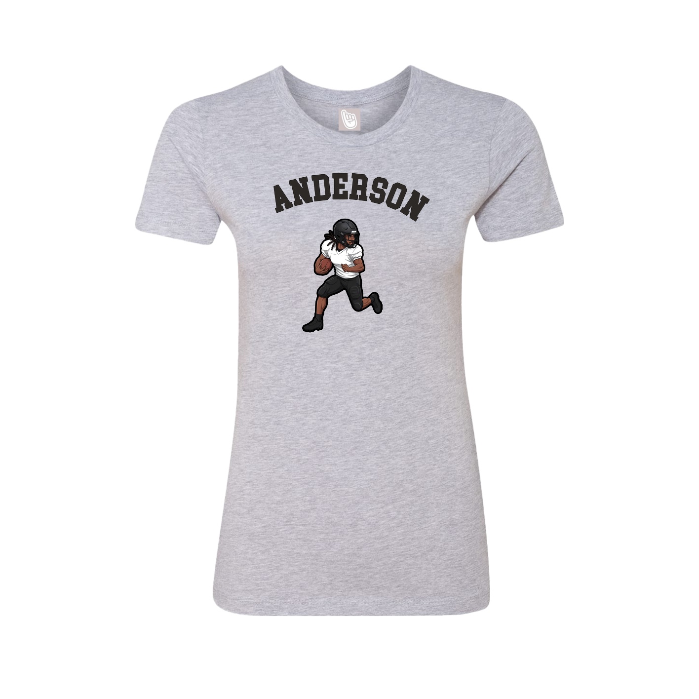 Fitted Women's Tee — Shirsey Arch in Grey