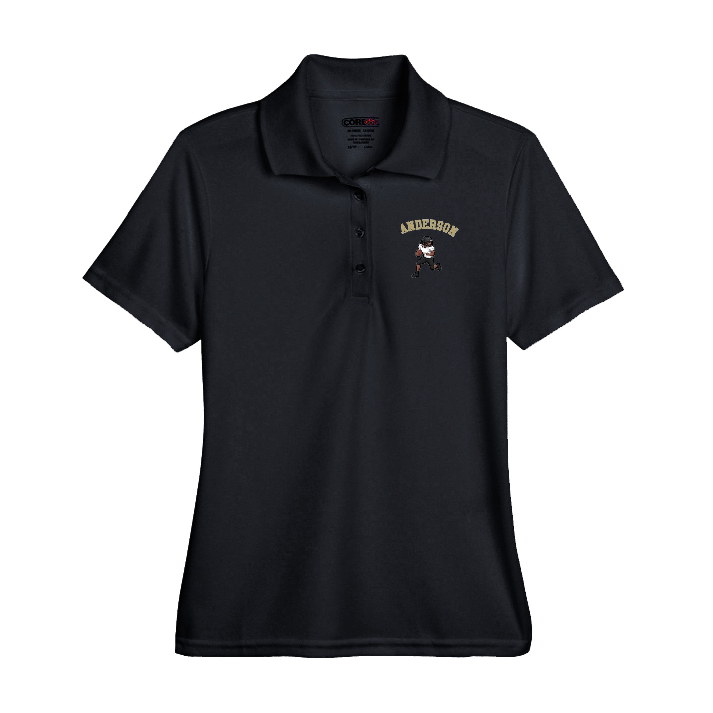 Performance Polo — Shirsey Arch in Black