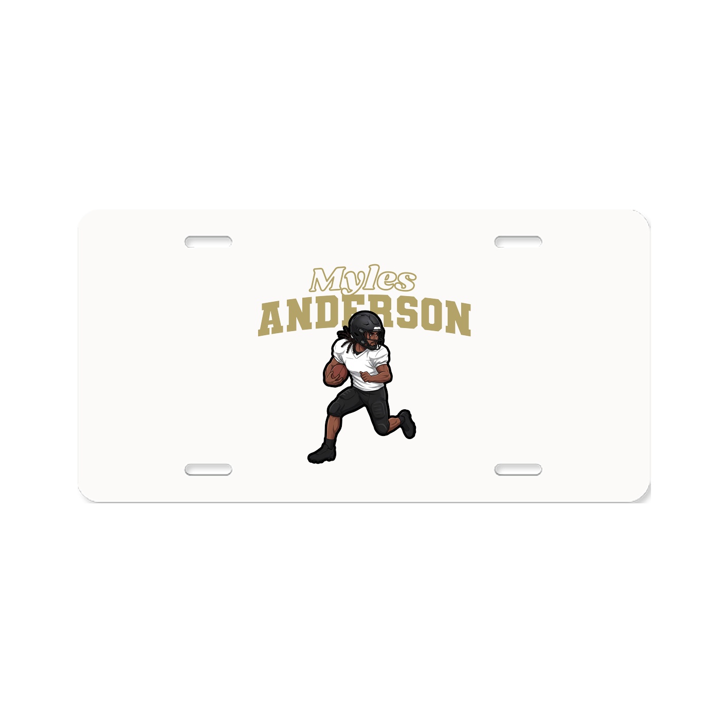 License Plate — Name Arch in Classic