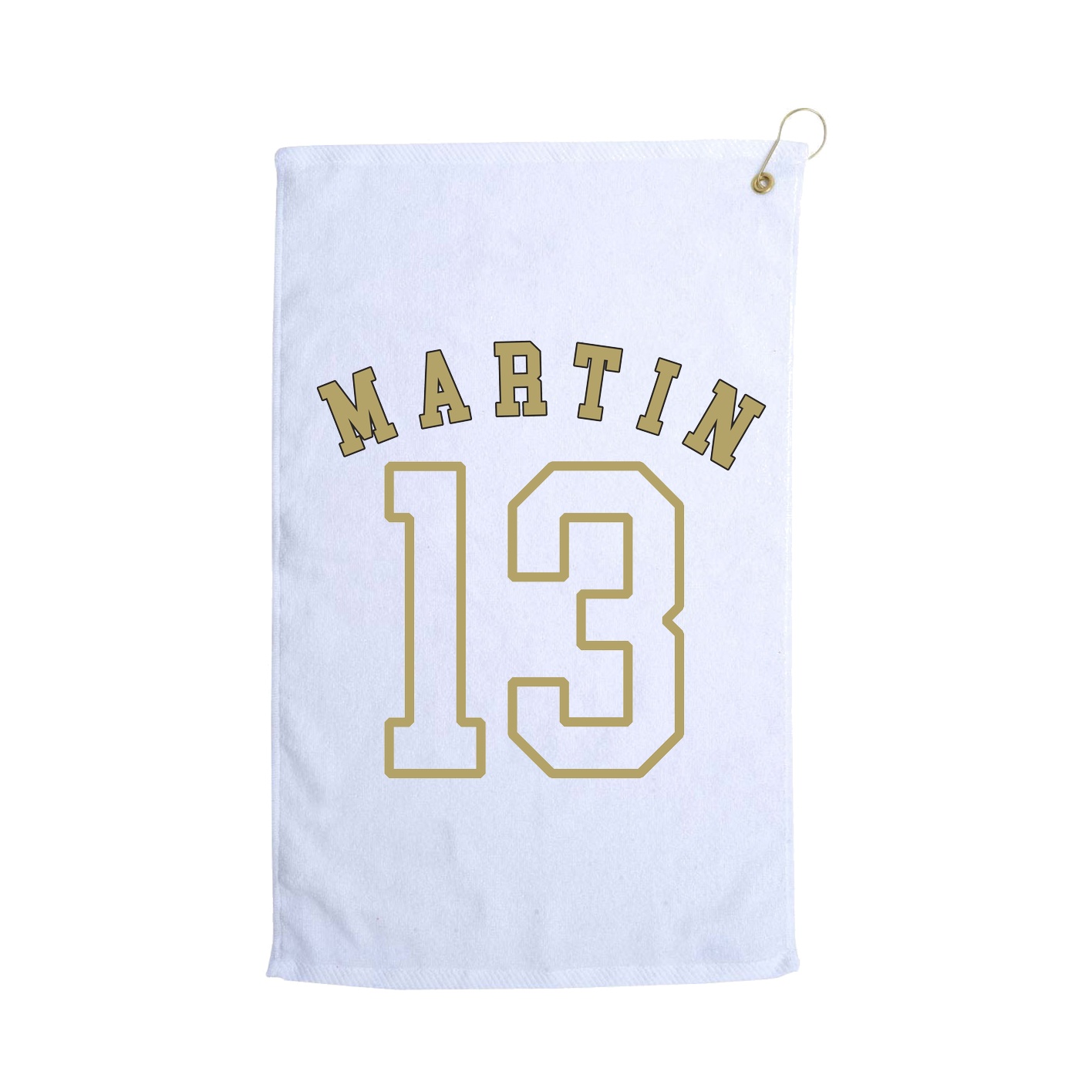 Golf Towel — Shirsey Arch in White