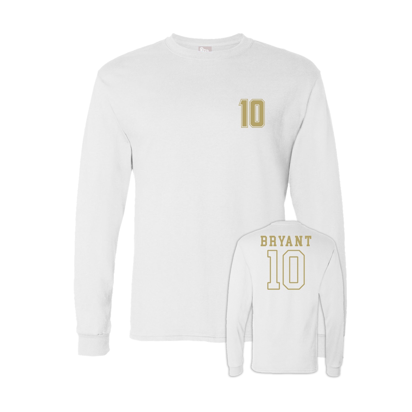 Long Sleeve Tee — Chest Back in White