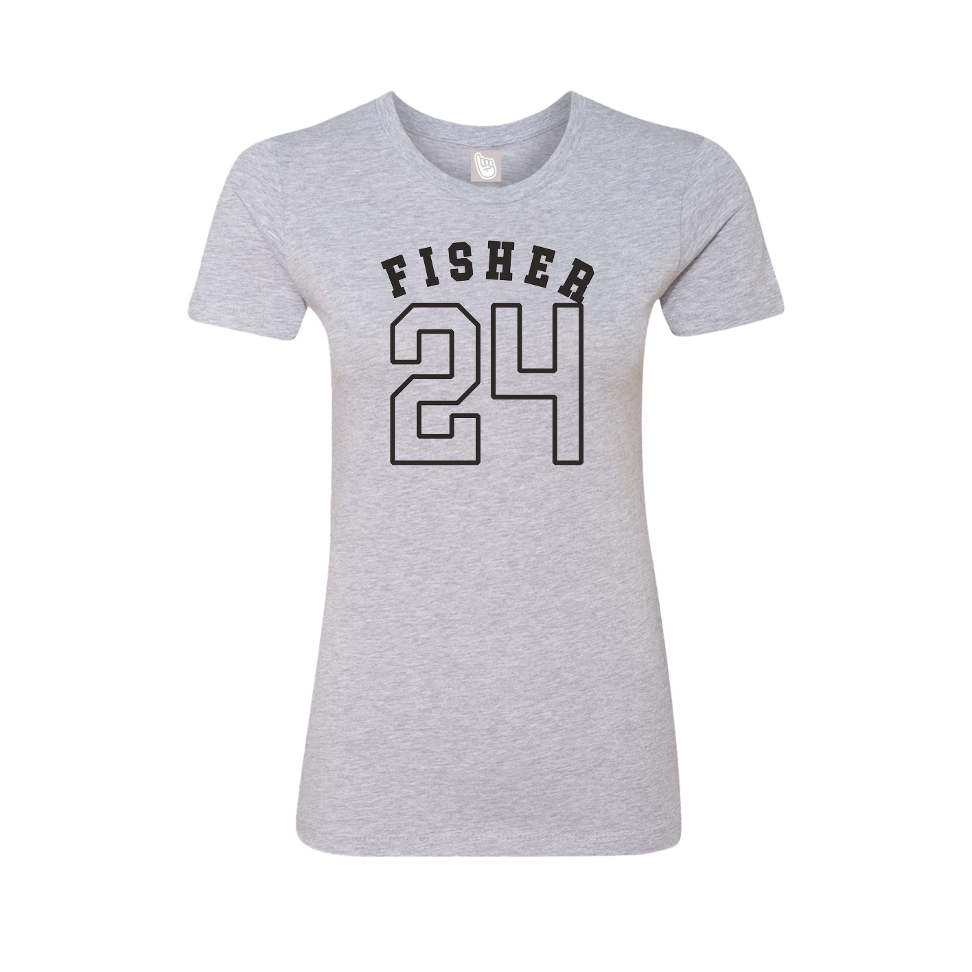Fitted Women's Tee — Shirsey Arch in Grey