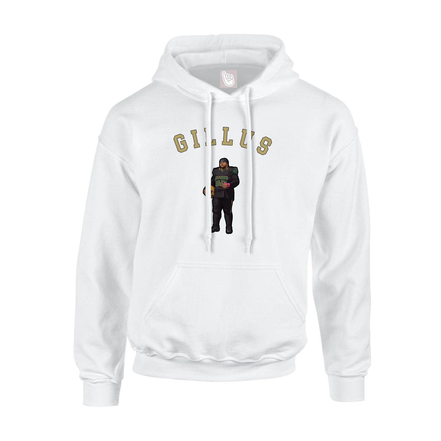 Youth Hoodie — Shirsey Arch in White