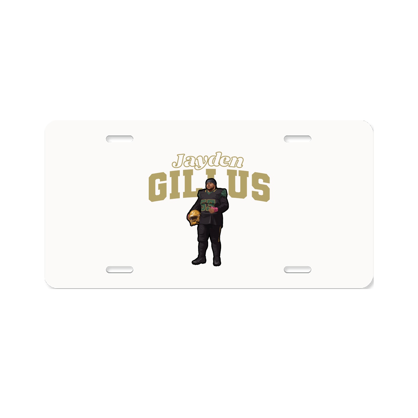 License Plate — Name Arch in Classic