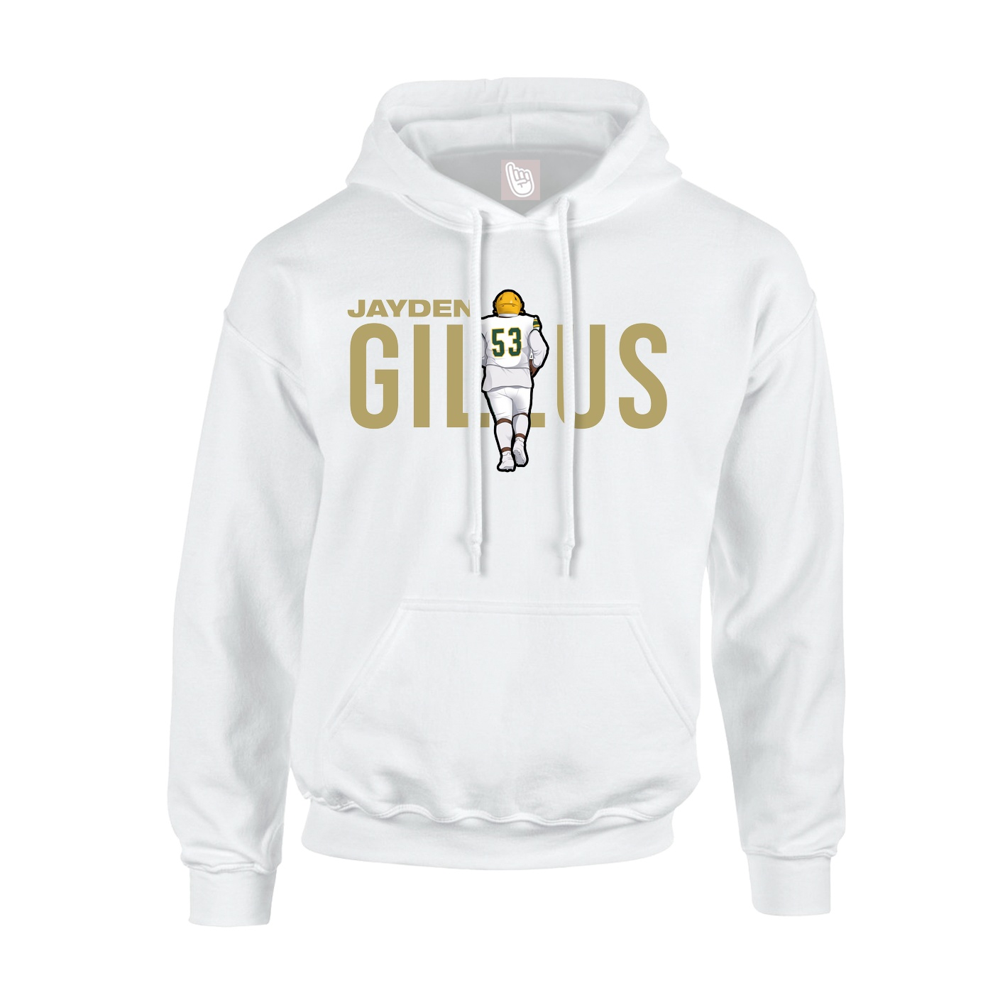 Hoodie — Player Name in White