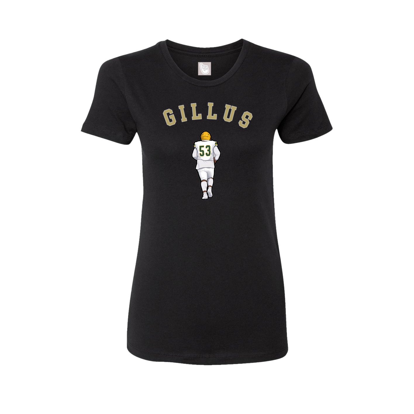 Fitted Women's Tee — Shirsey Arch in Black