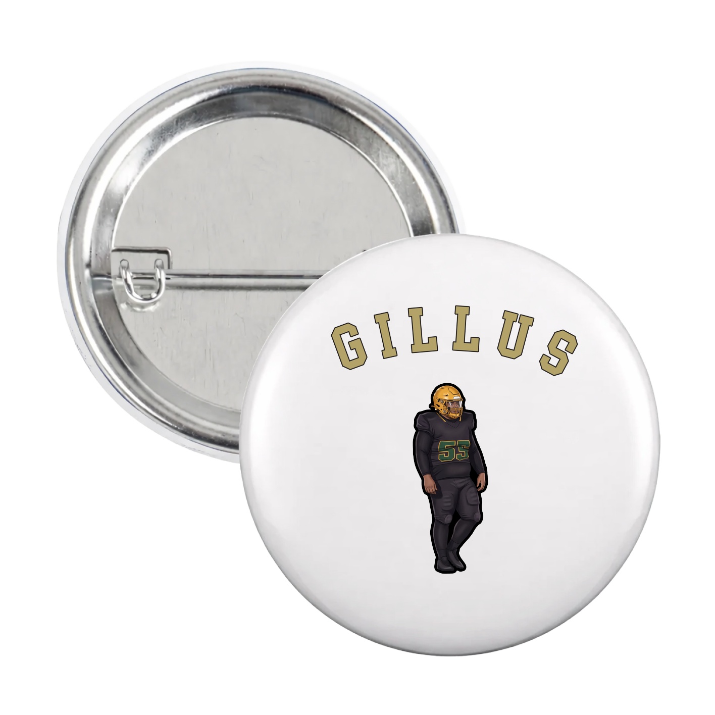 Game Day Button — Shirsey Arch in White