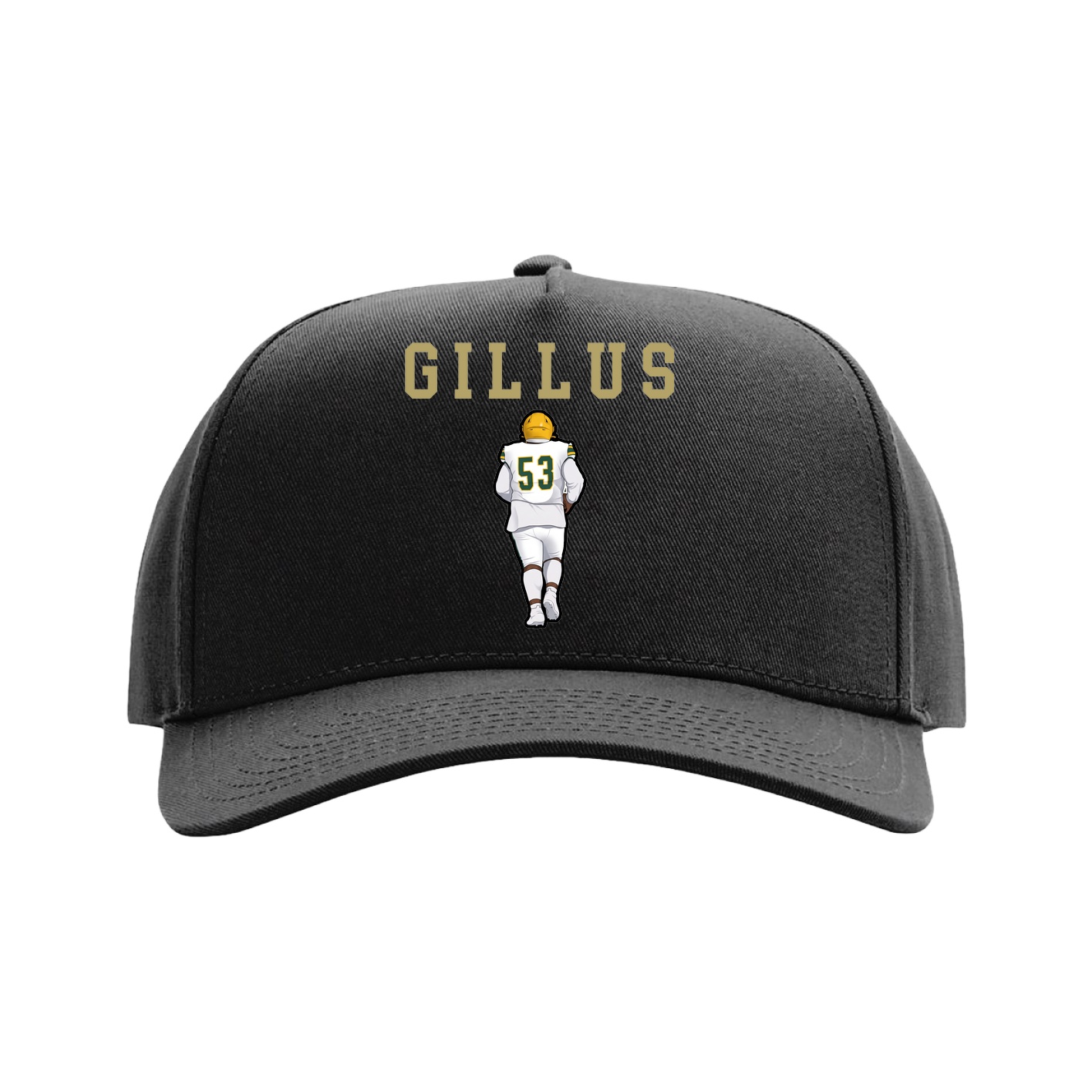 Full Fabric Five-Panel Champ Cap — Shirsey in Black