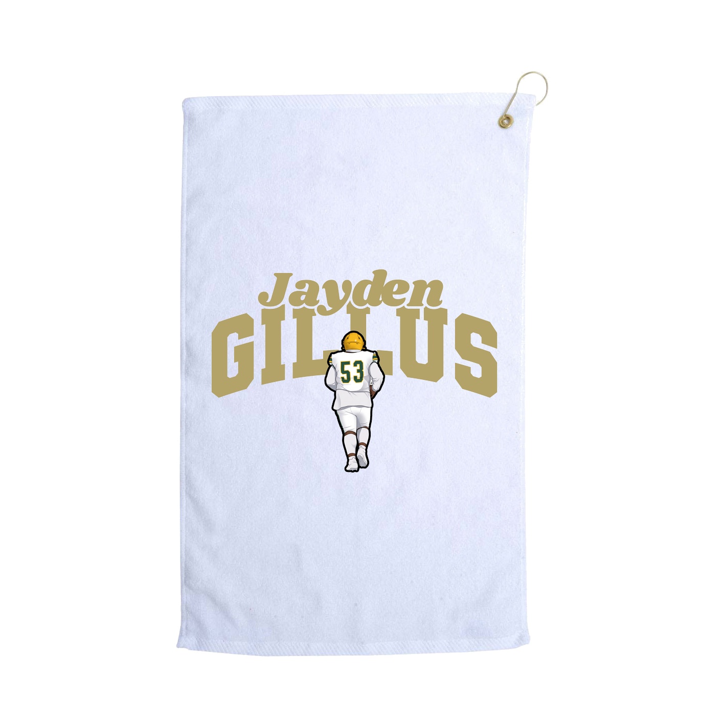 Golf Towel — Signature Arch in White