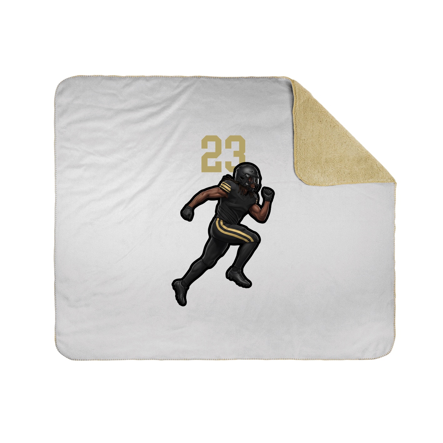 Throw Blanket — Number Top in White