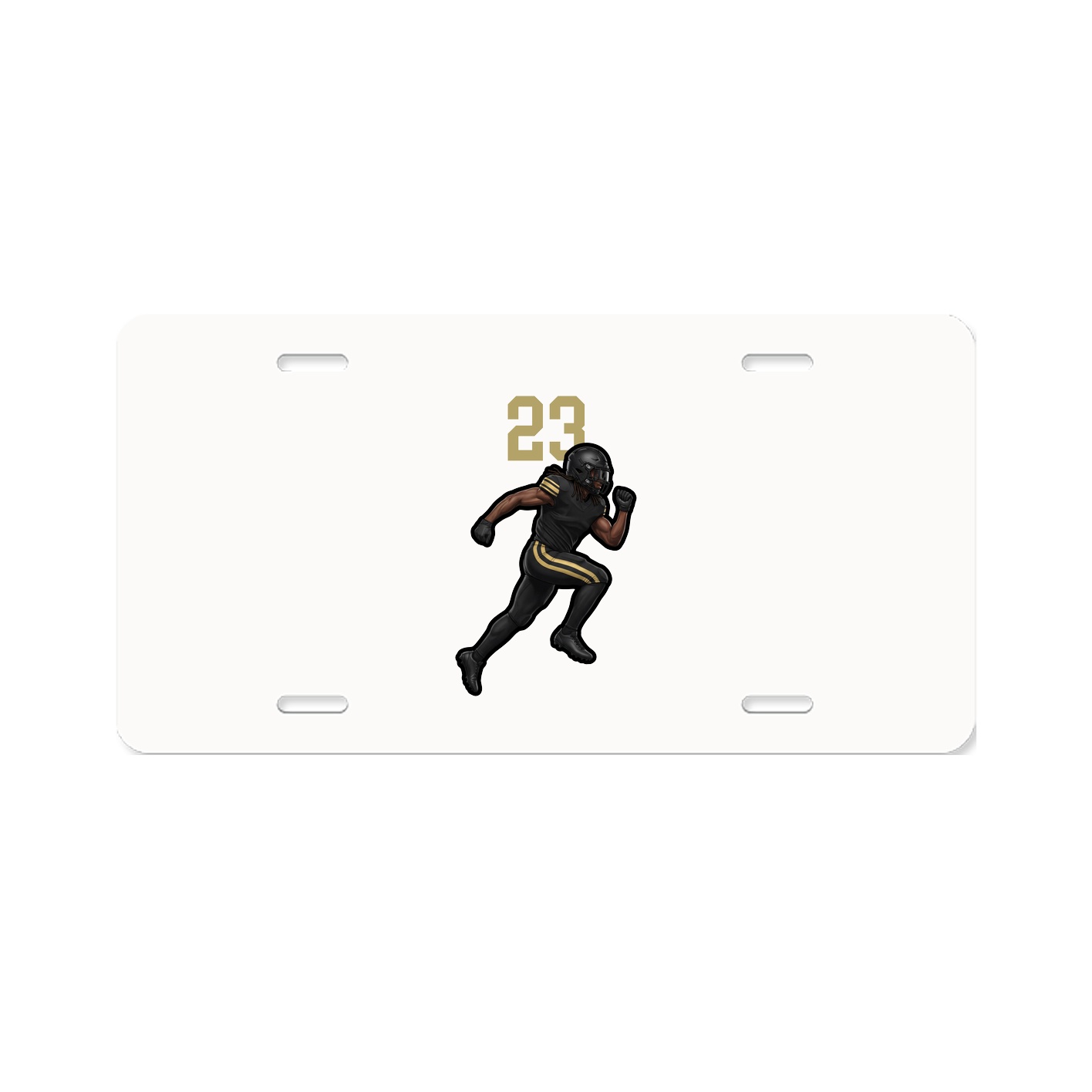 License Plate — Number Top in Classic