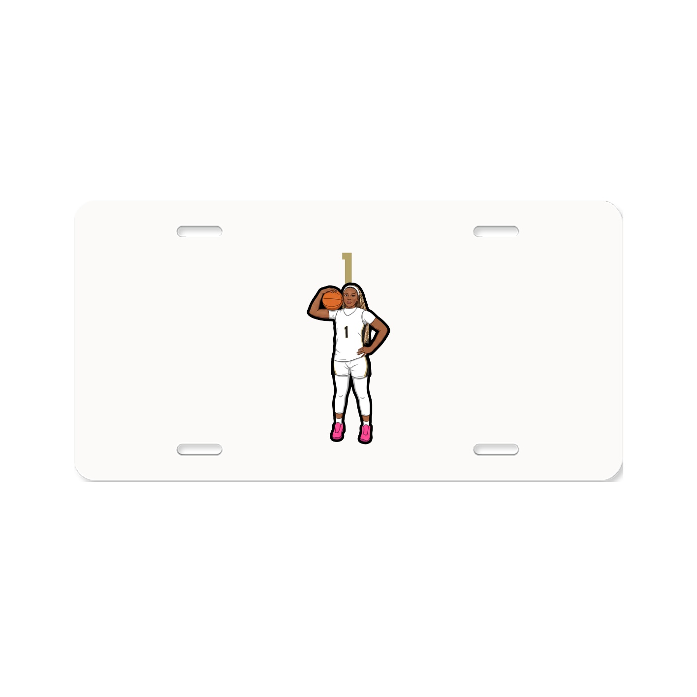 License Plate — Number Top in Classic