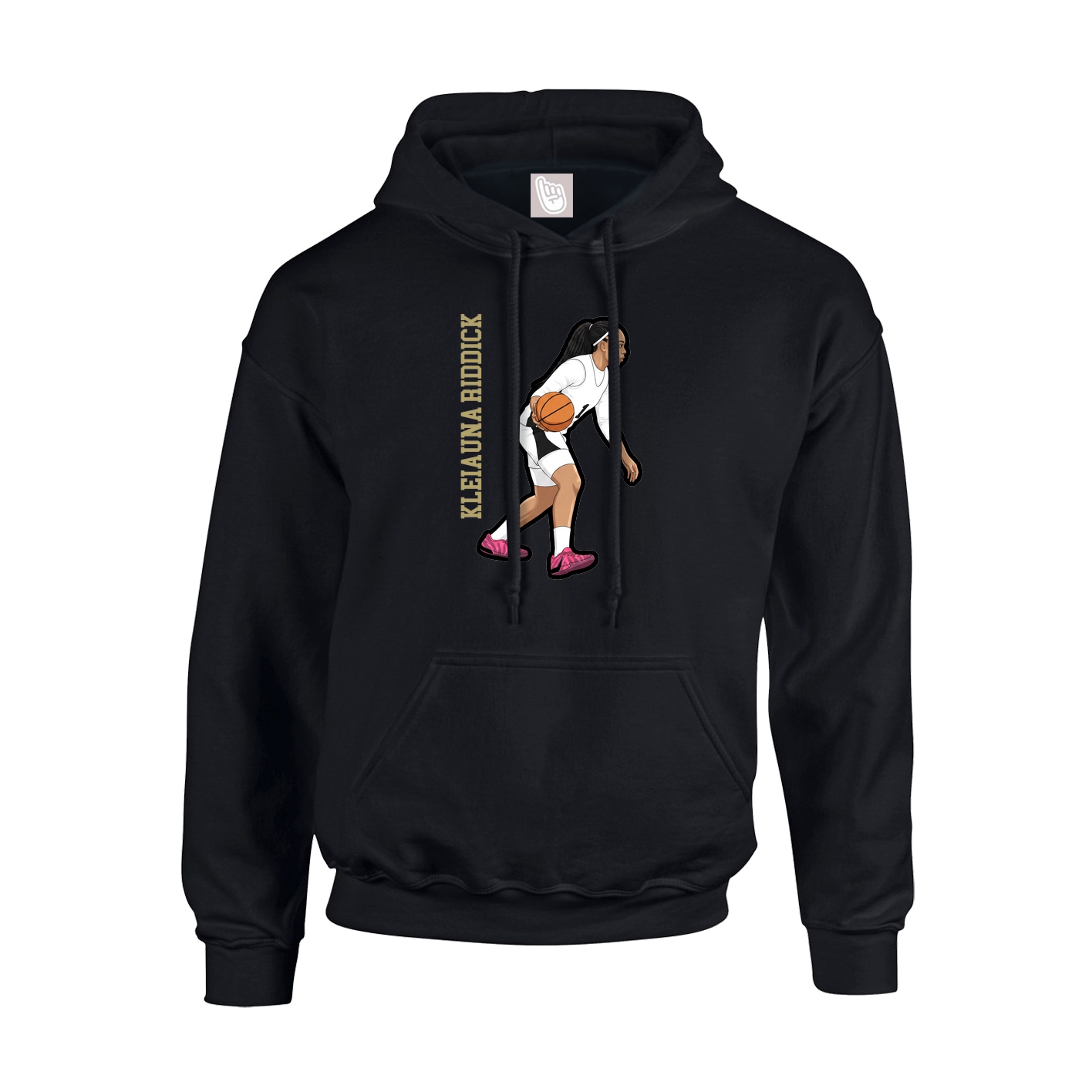 Hoodie — Name Vertical in Black
