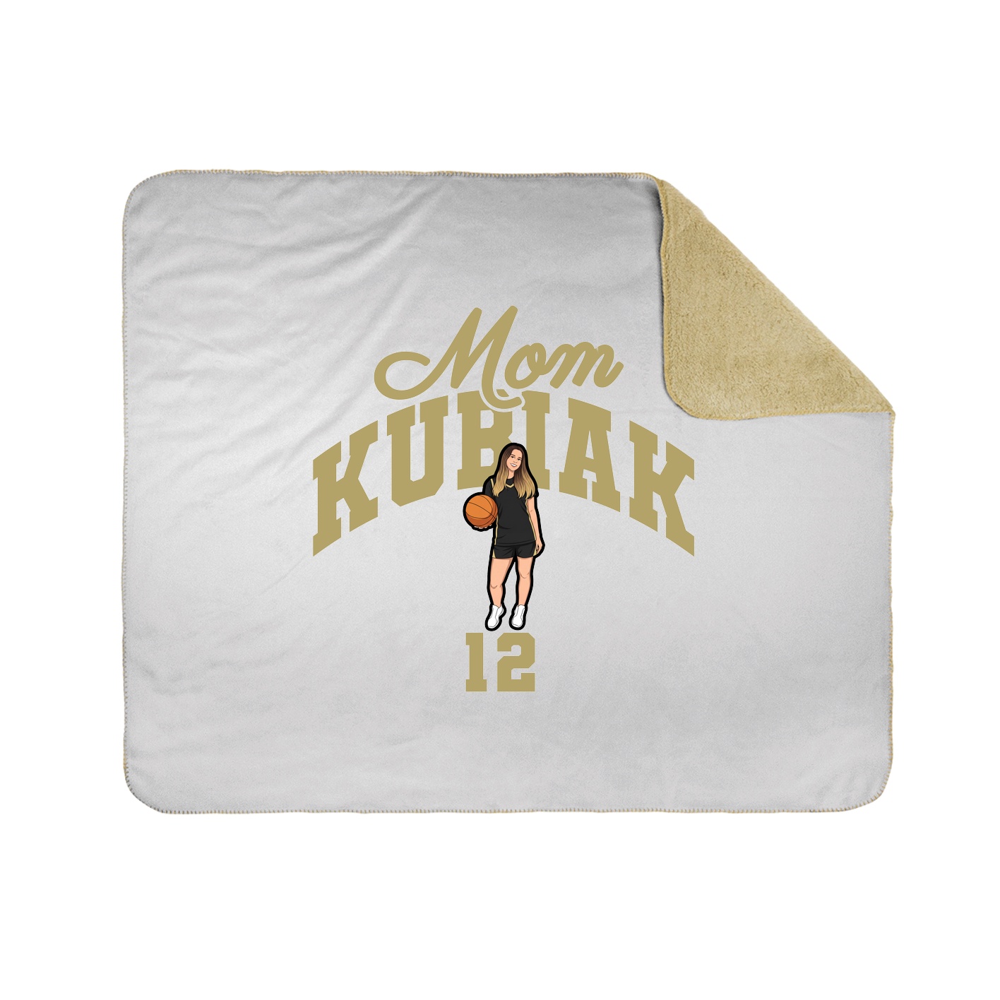 Throw Blanket — Mothers Day Arch in White