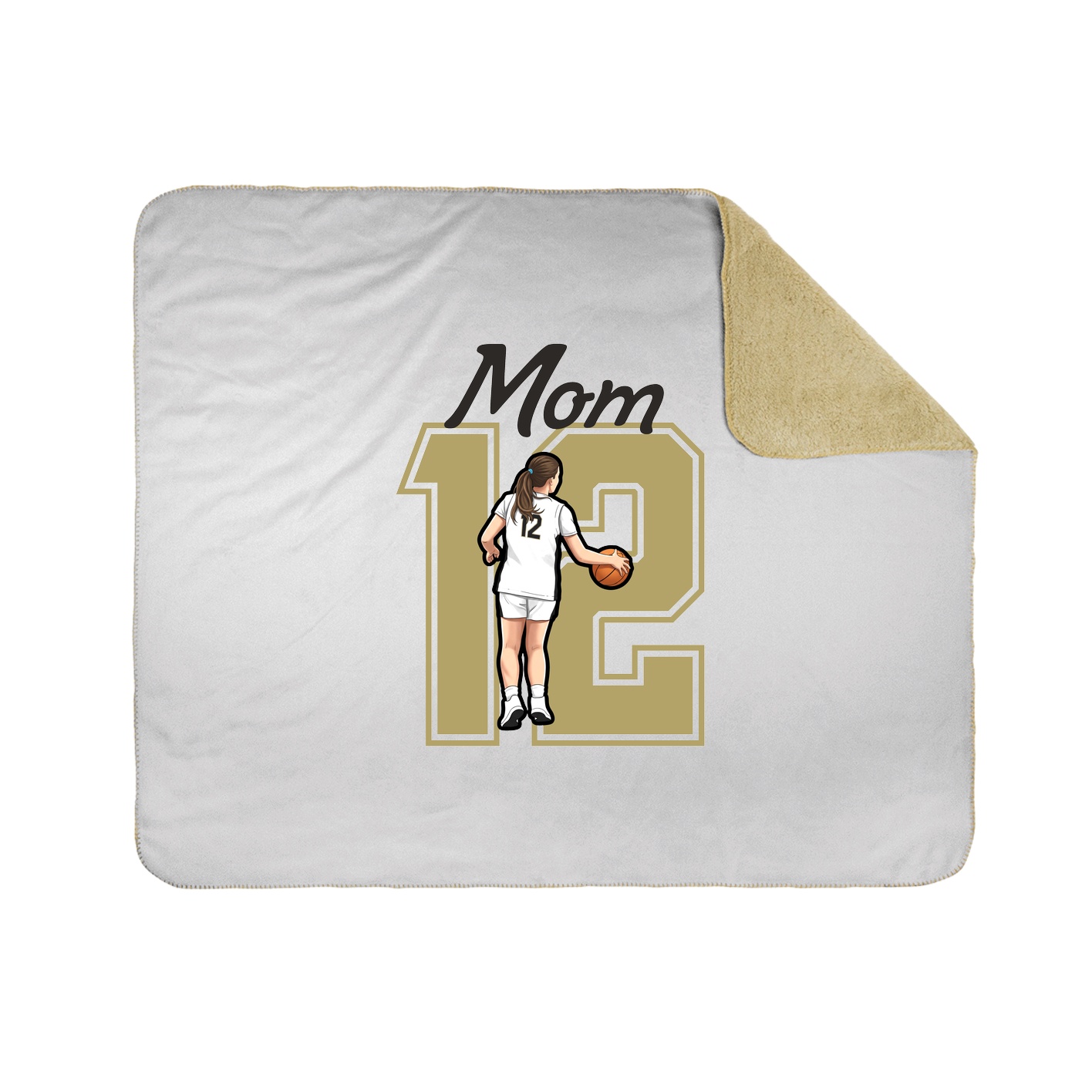 Throw Blanket — Mothers Day Shirsey in White