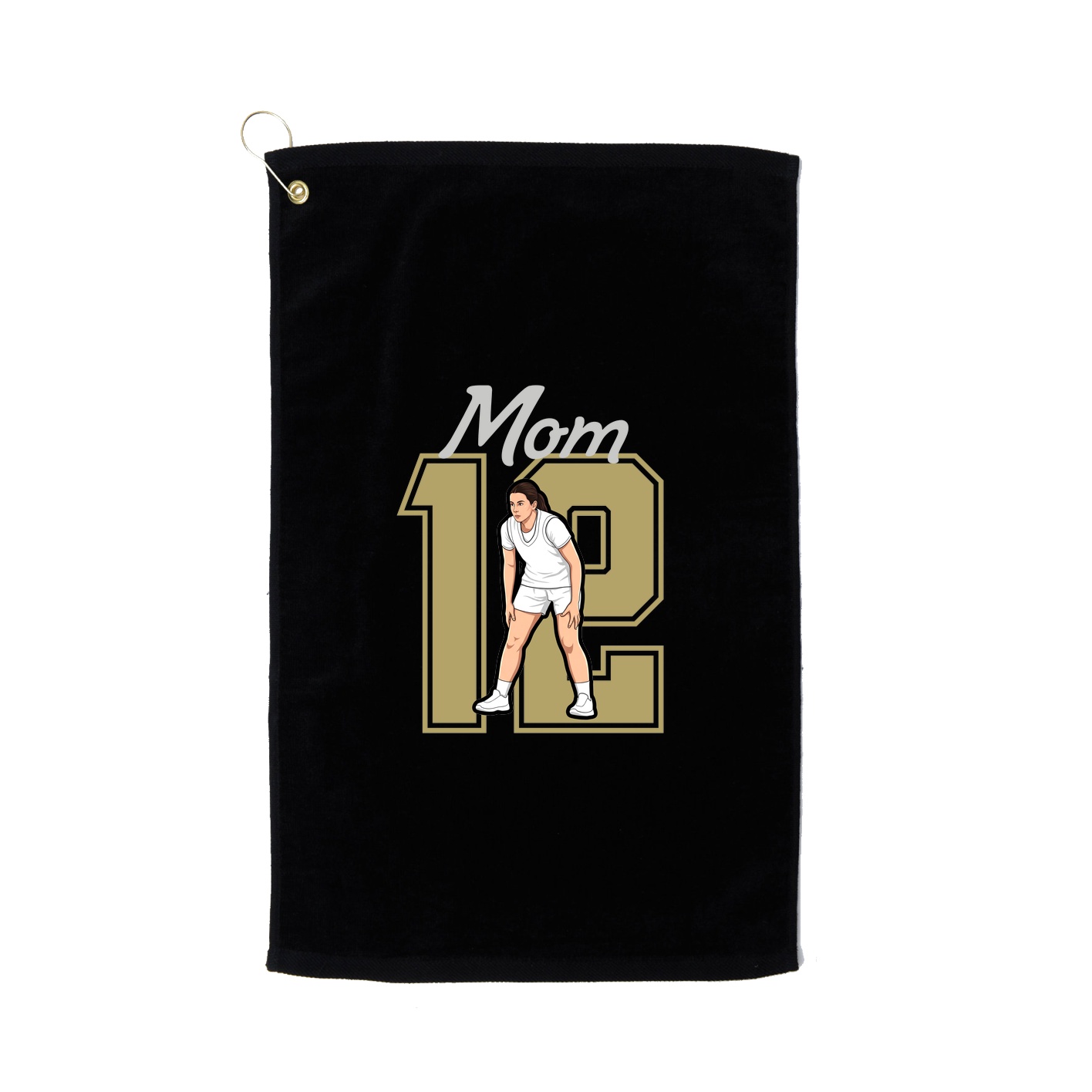 Golf Towel — Mothers Day Shirsey in Black