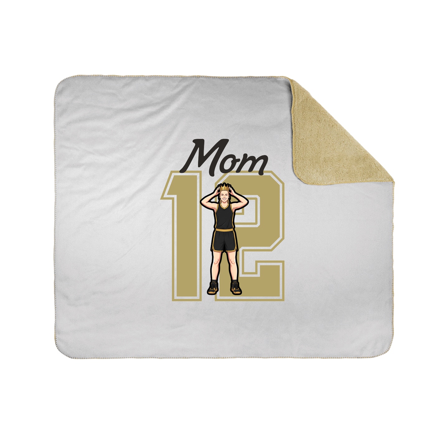 Throw Blanket — Mothers Day Shirsey in White