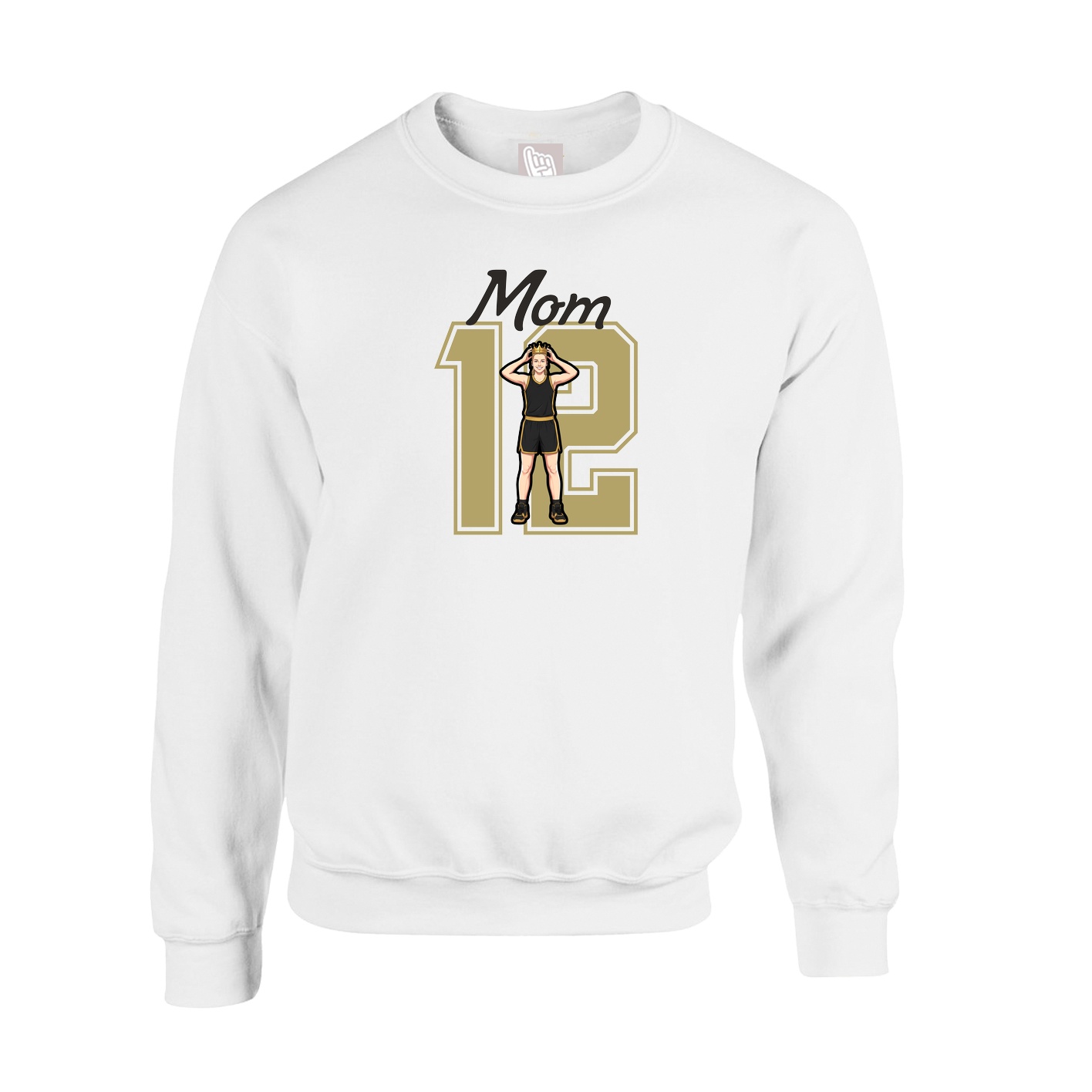 Fleece Crew — Mothers Day Shirsey in White