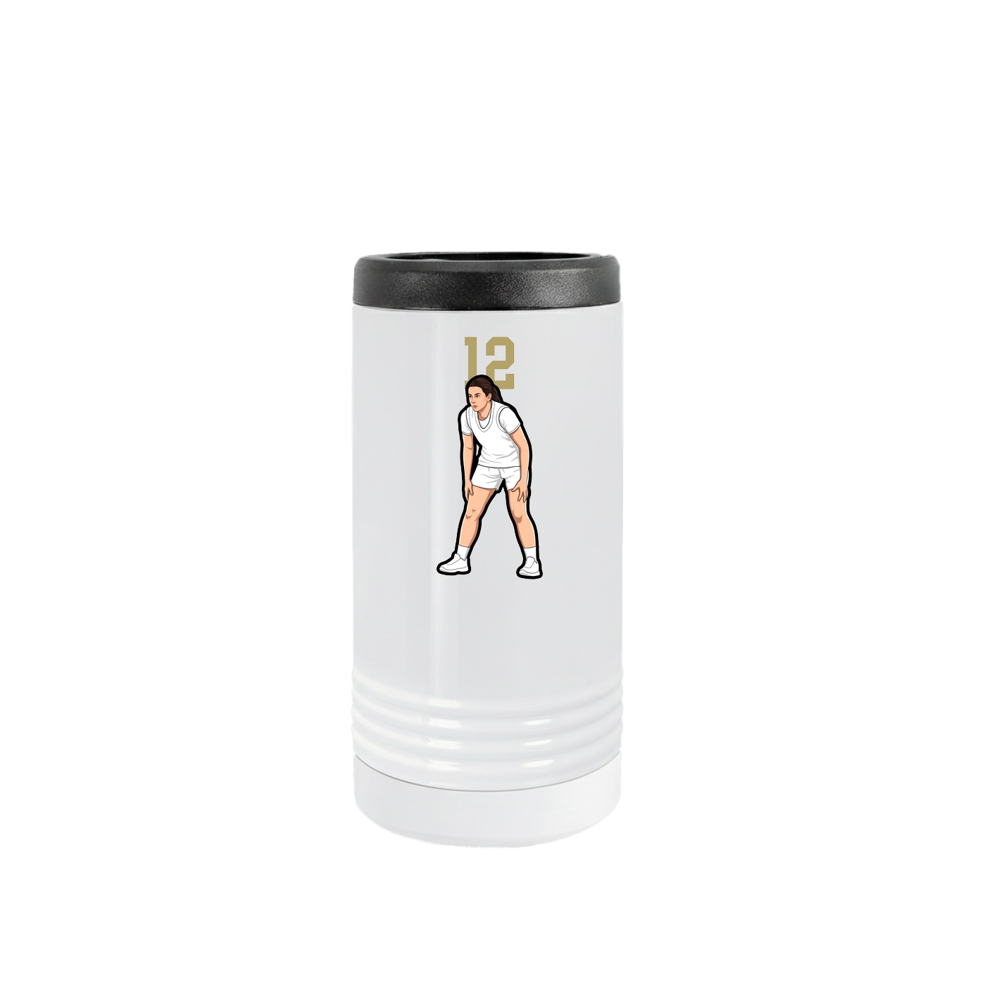 Slim Beverage Holder — Number Top in White