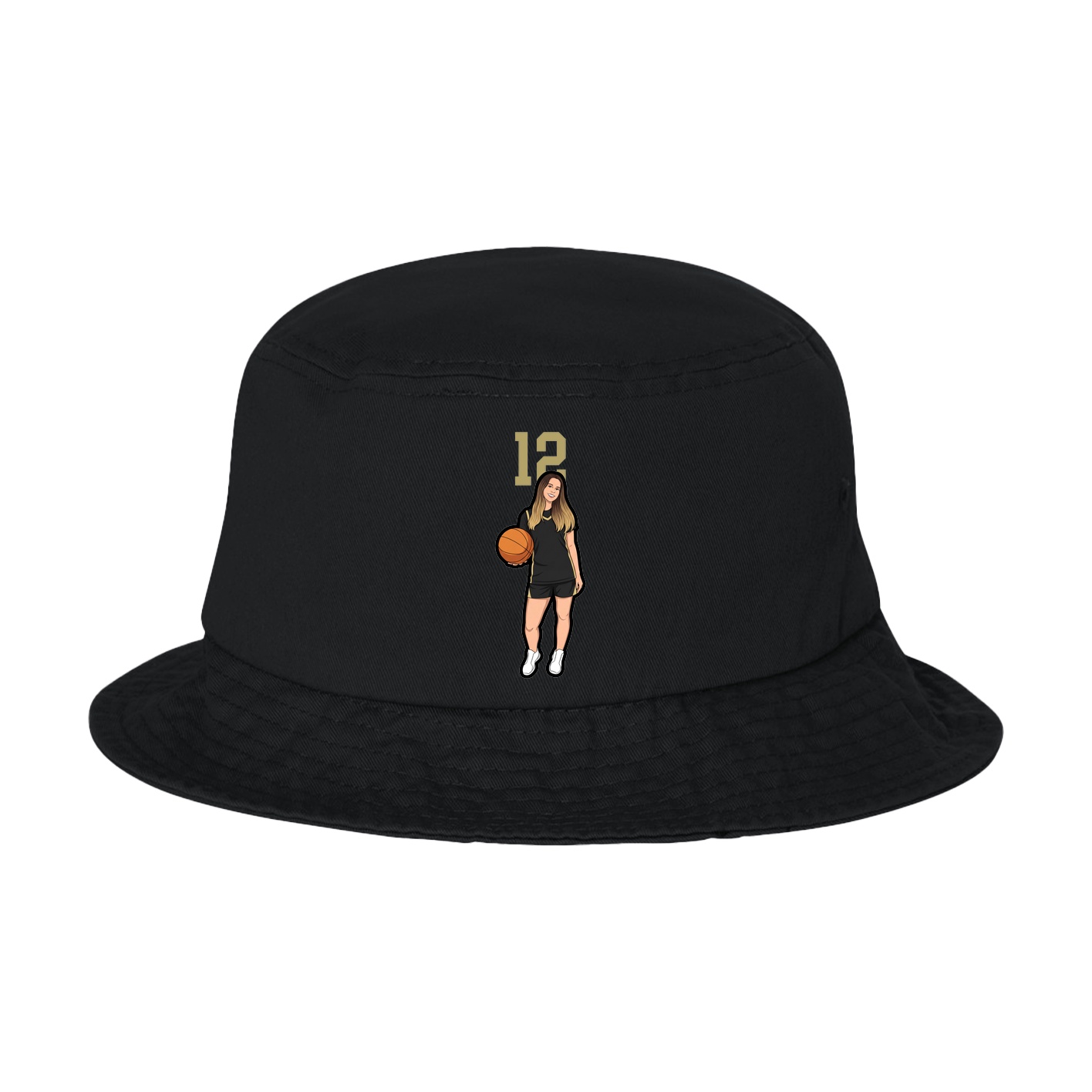Bucket Cap — Number Top in Black