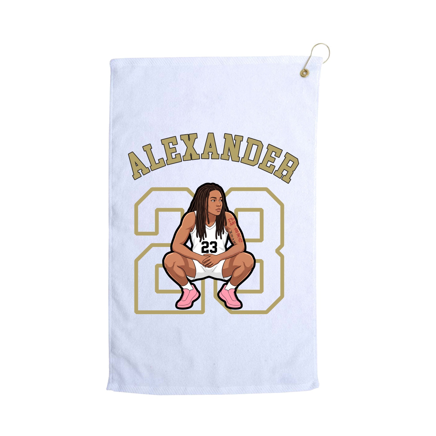 Golf Towel — Shirsey Arch in White