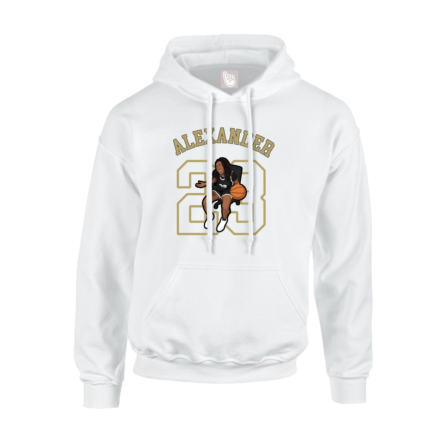 Hoodie — Shirsey Arch in White