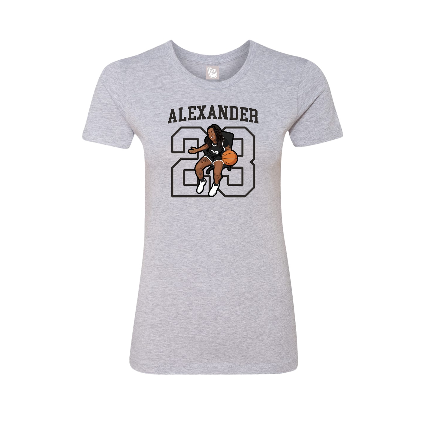 Fitted Women's Tee — Shirsey in Grey