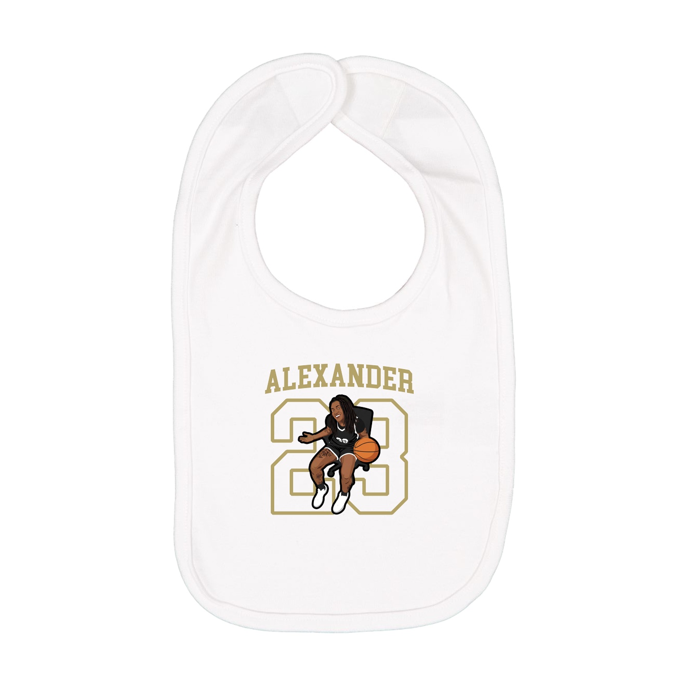 Infant Bib — Shirsey in White