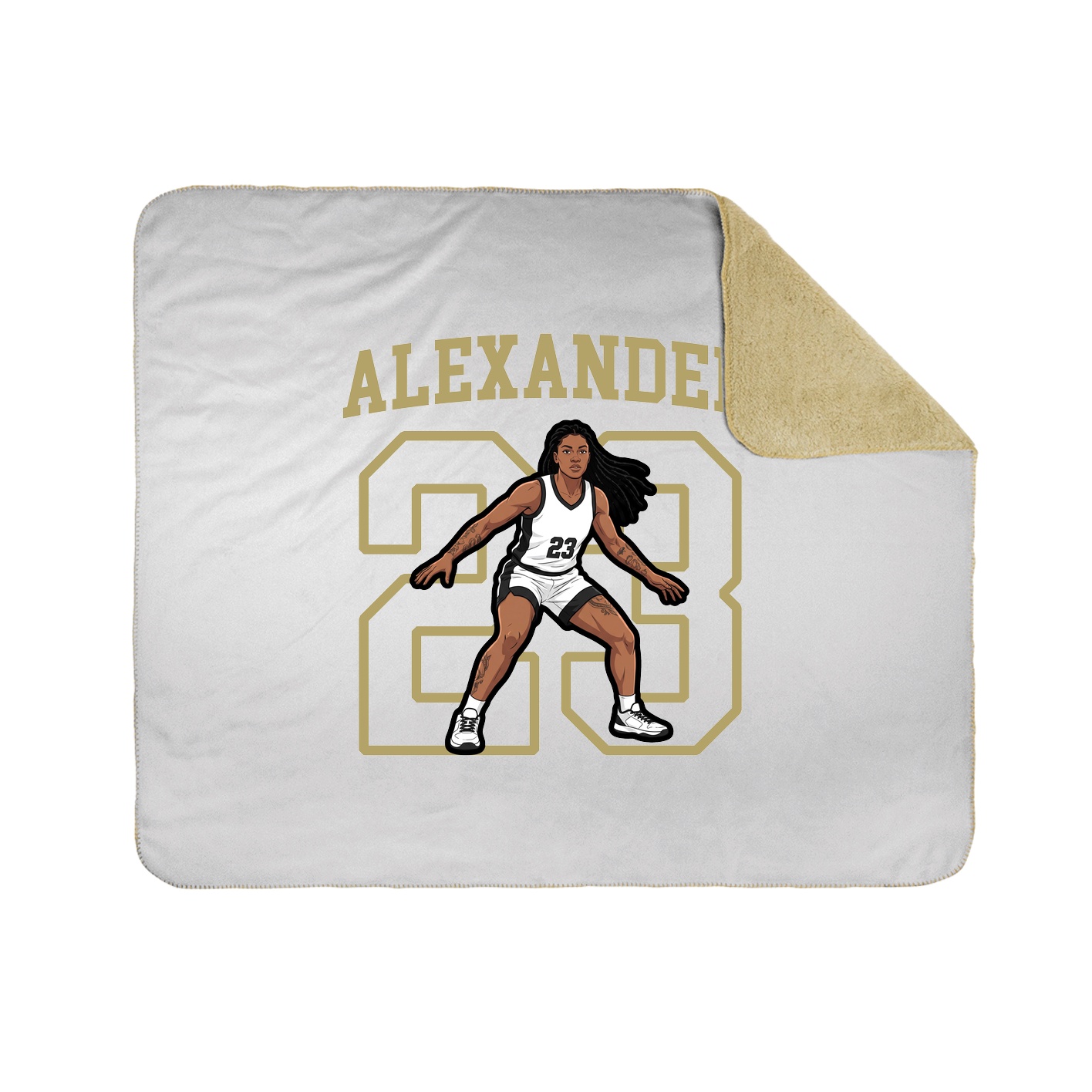 Throw Blanket — Shirsey in White
