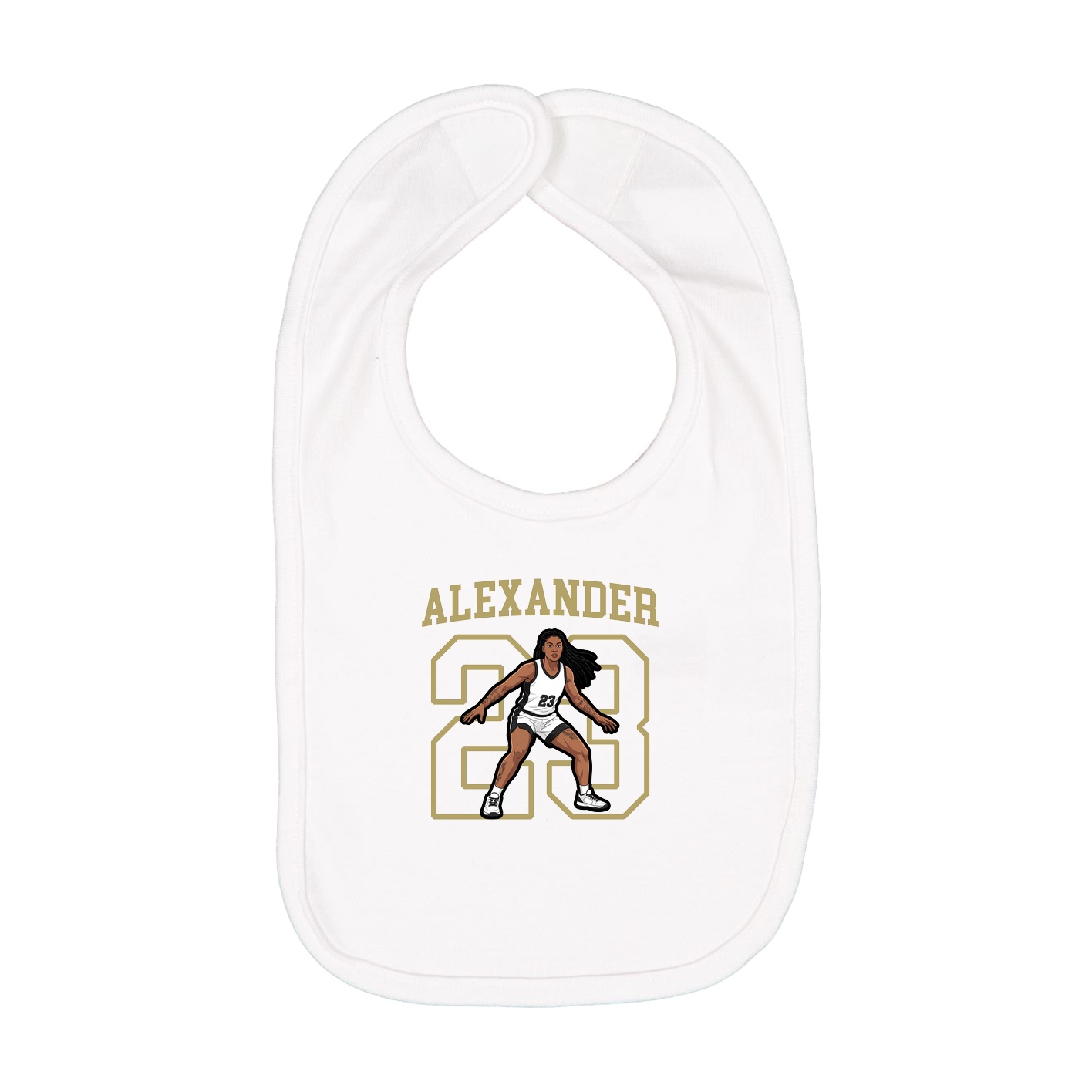 Infant Bib — Shirsey in White