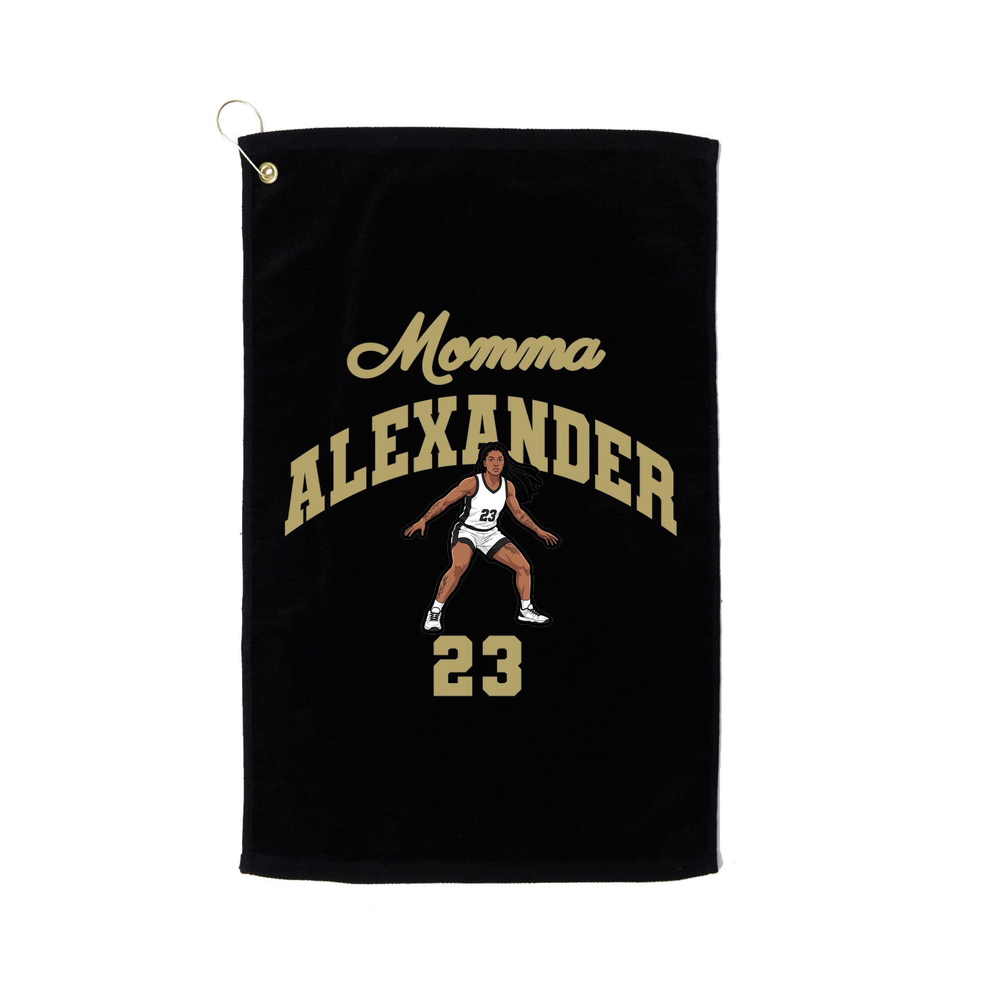 Golf Towel — Mothers Day Arch in Black
