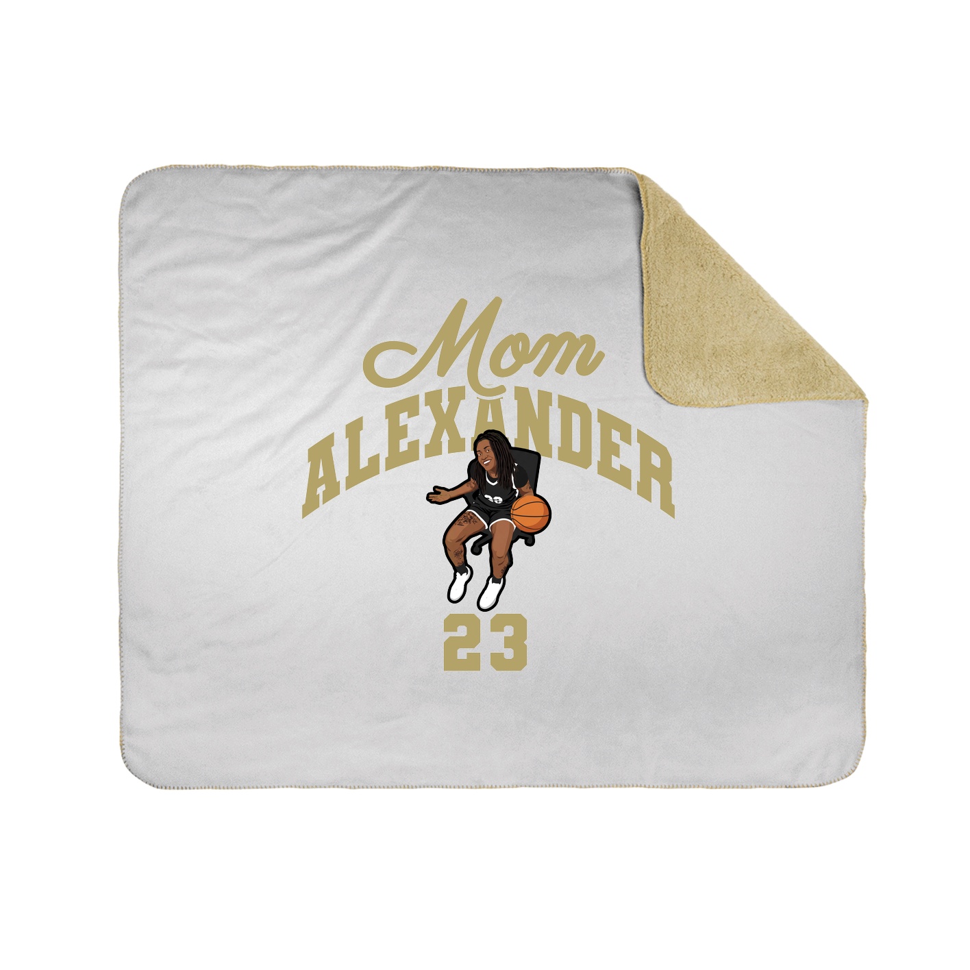 Throw Blanket — Mothers Day Arch in White